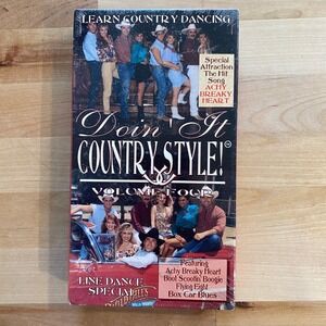 Doin' It Country Style! Volume Four VHS 1992 Country Dance NEW Sealed